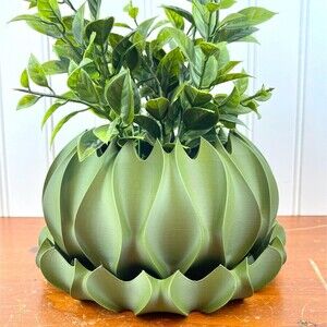 Abyssal Planter Pot, Planter with Drainage Tray, Houseplant Pot